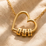Collar Corazón Eterno I Amor, Familia, Para Siempre