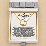 Collar Corazón Eterno I Amor, Familia, Para Siempre