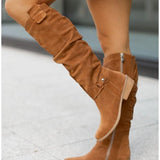 ZAVIRA | Botas de ante elegantes y cálidas para mujer